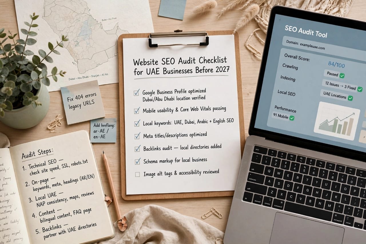SEO audit checklist UAE