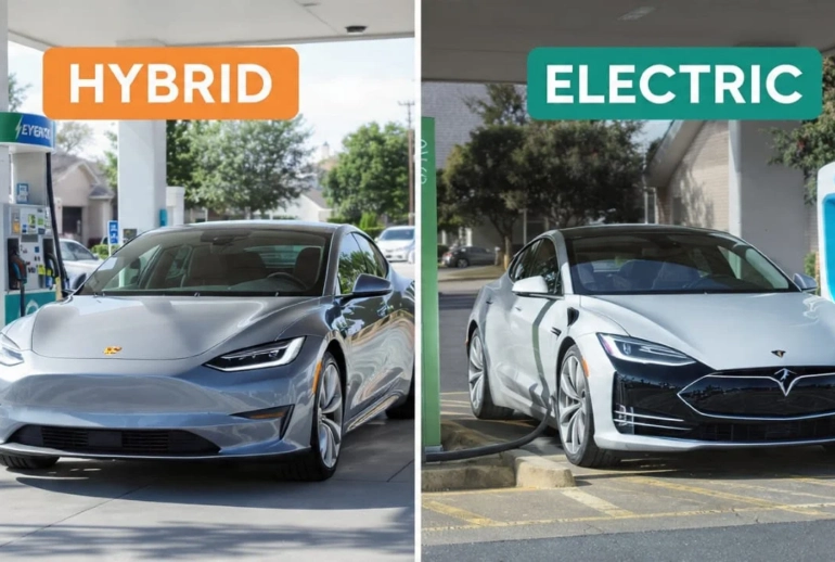 hybrid vs electric cars USA