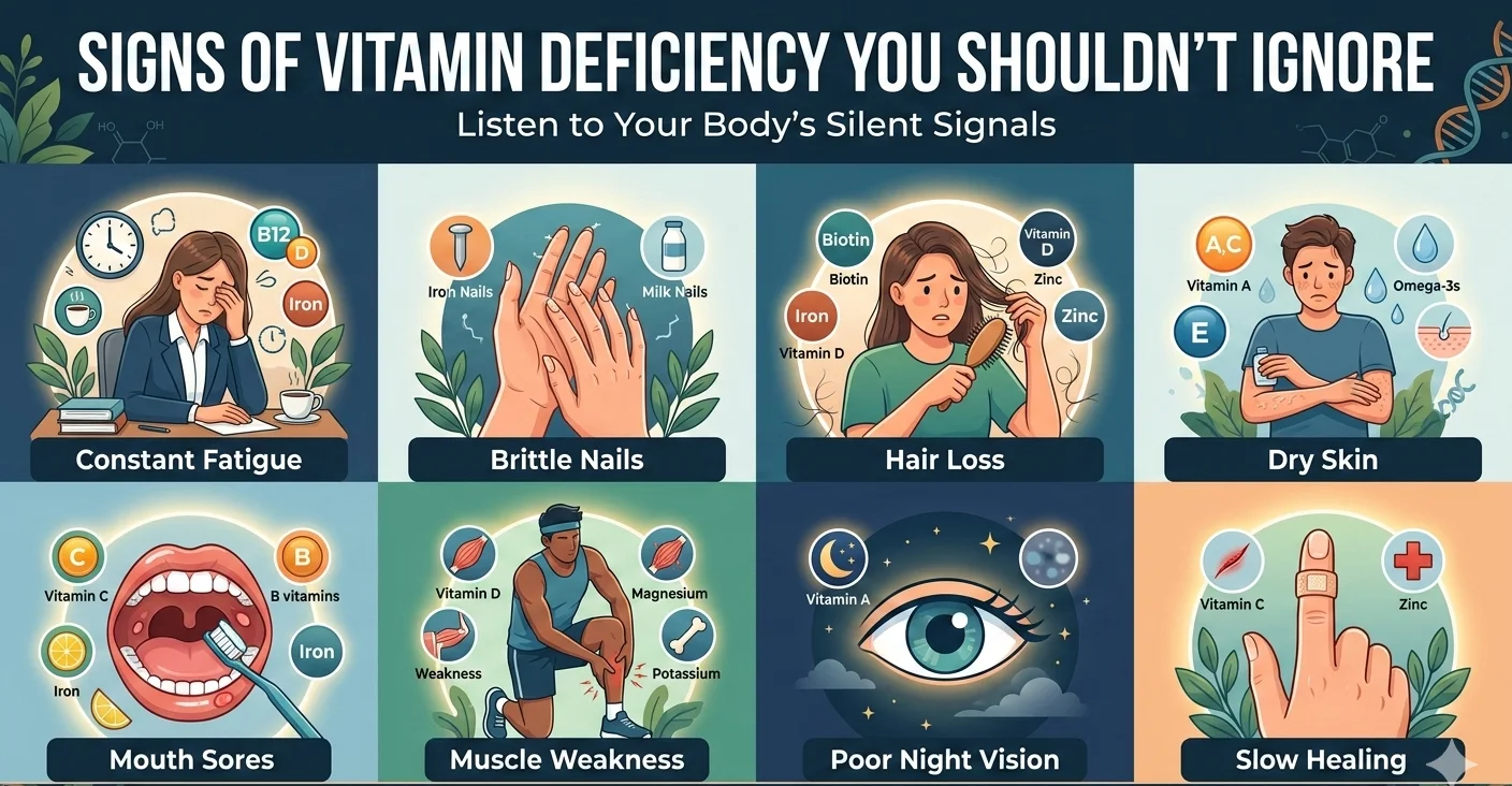 vitamin deficiency symptoms